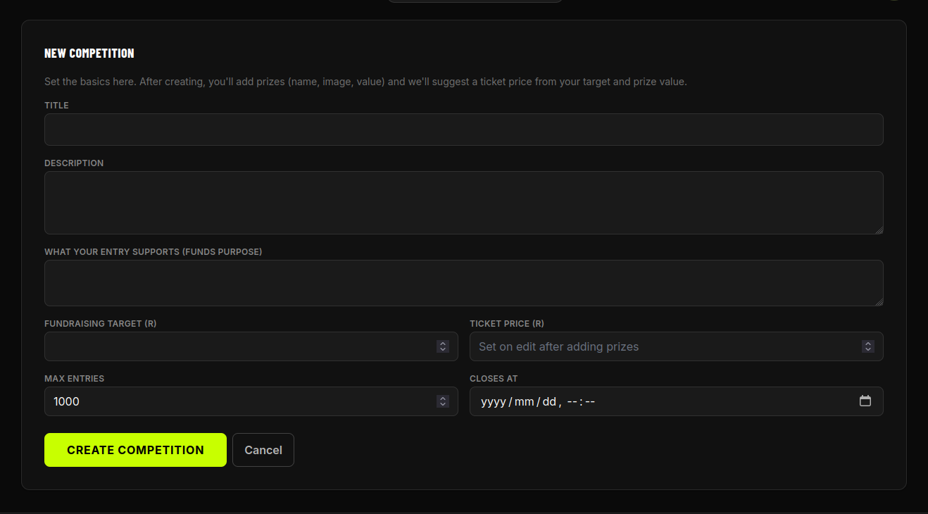 Create your competition